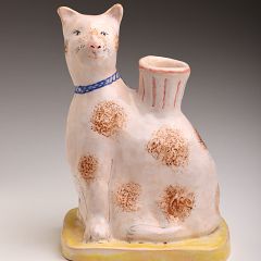 Sassy Park

_Staffordshire-style cat candlestick_ 
20x11.5x13cm maiolica